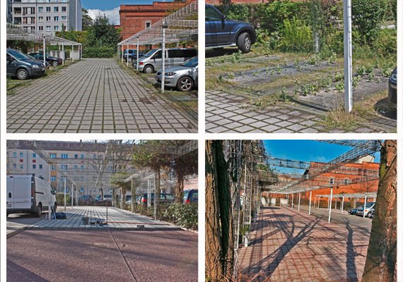 Parkstreifenerneuerung in Berlin Pankow.